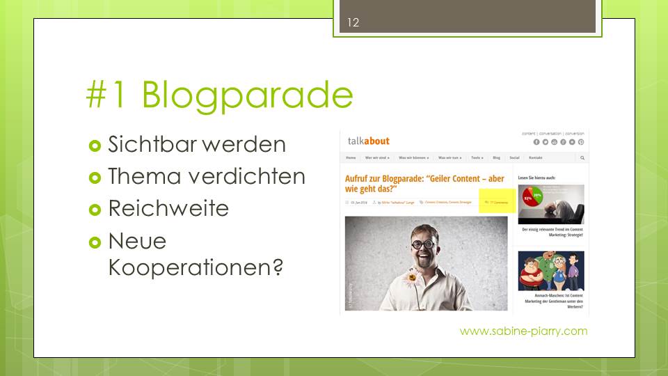 Mit Blogparaden Experten und interessante Menschen entdecken