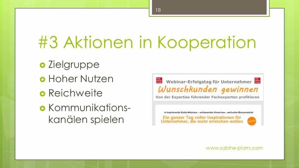 #3 Aktionen in Kooperation